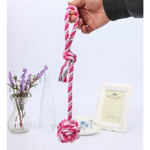 2021 Hot Sale Dog Rope Toy High Quality Durable Puppy Chew Toy Pet Molar Supplies Pug French Bulldog Interactive Kong Dog Toys