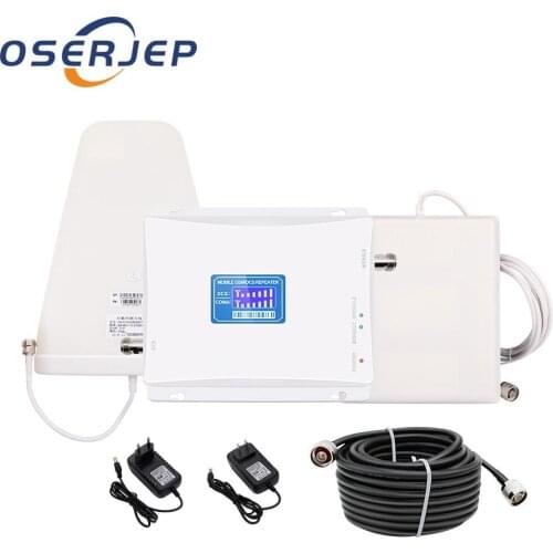 850 / 1800M Hz dual-frequency signal amplifier, 800-2500Mhz LPDA outdoor antenna/panel indoor antenna