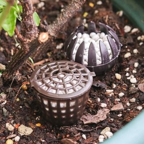 10 Pcs Fertilizer Box Bonsai Tool Fertilizer Cover Basket Box Dome Case Plastic Plant Bug Portable Nursery Pots Plant Decoration