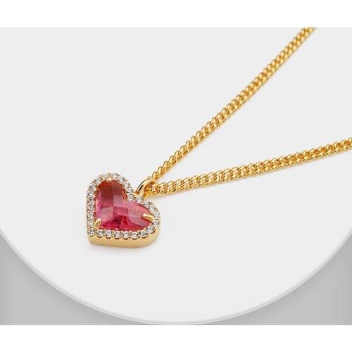 Amorita boutique Heart pendant fashion collarbone chain necklace