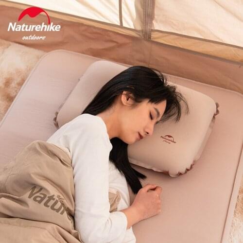 Naturehike 3D Comfortable Automatic Inflatable Foam Pillow Neck Protection Camping Outdoor Sleeping Pillow NH21ZT001