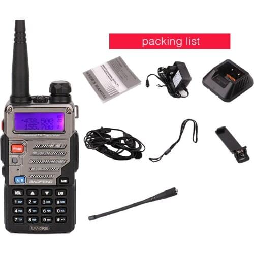 Baofeng UV-5RE walkie talkie 10 km with vox scanner SOS Beep FM Flashlight high power RX TX Hunting Radio station cb radio car