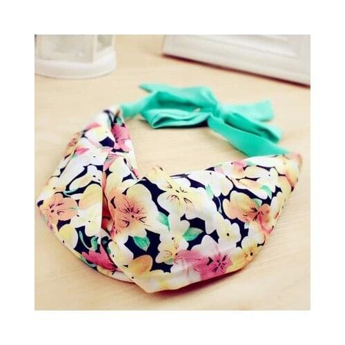 Floral Bridal Headband Hairband Wedding Party ponytail holder elastic hair band ties headwear hair accessories 1pcs FD06