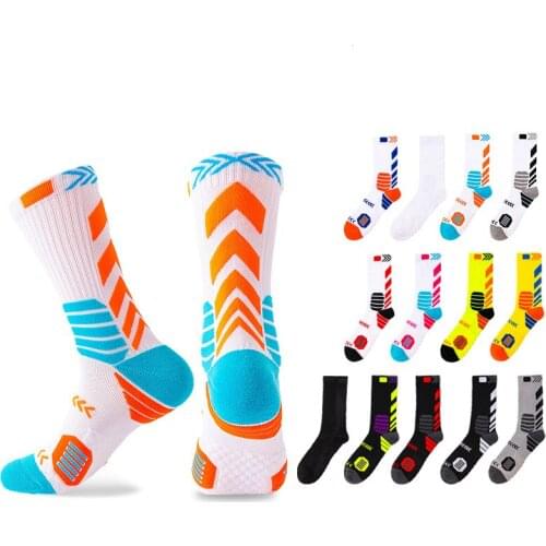 Professional Sports Knee-High Basketball Socks Elite Thick Sports Socks Non-slip Durable Skateboard Towel Bottom Socks Stocking
