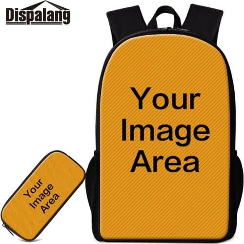 16 Inch Backpack Pencil Case 2 PCS Set For Student Customize Design School Bags Bookbags For Children Daily Daypack Kids Mochila