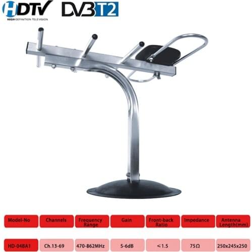 HD-04ba1 HD Digital TV Antenna For DVB-T2/T DTMB HDTV ISDB-T ADTB-T 470MHz-862MHz High Gain Strong Signal Outdoor TV Antenna