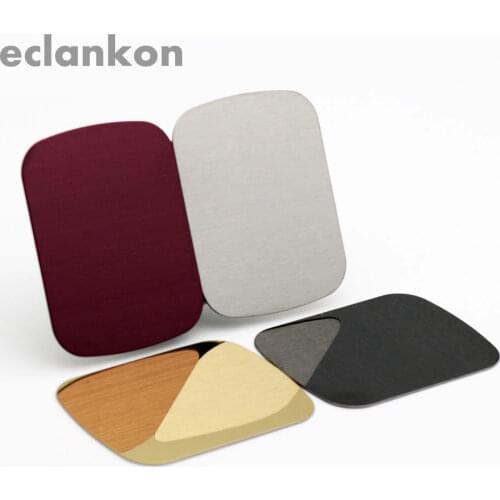 2pcs 38x50mm matte Brushed Metal Universal Plate disk iron sheet for iphone vivo Magnet Magnetic Car mobile Phone Stand holder