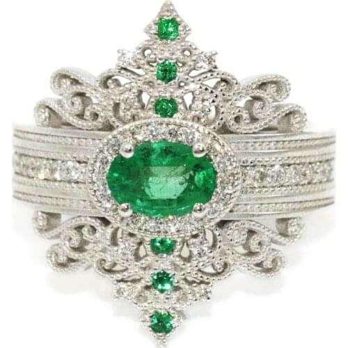 YaYI Jewelry Fashion Princess Cut Prong Setting Green AAA+ Cubic Zirconia Silver Color Engagement Wedding Precious Gift Rings