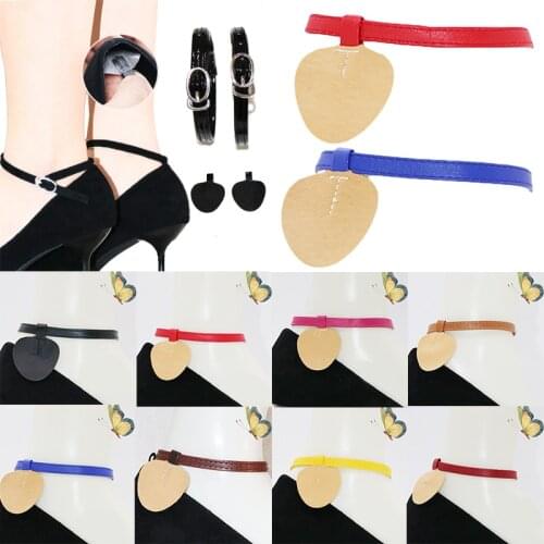 Women Triangle Bundle Shoelaces for High Heel Solid Color Invisible Ankle Shoe Tie Anti-skid Shoes Belt Female Black Shoe Laces