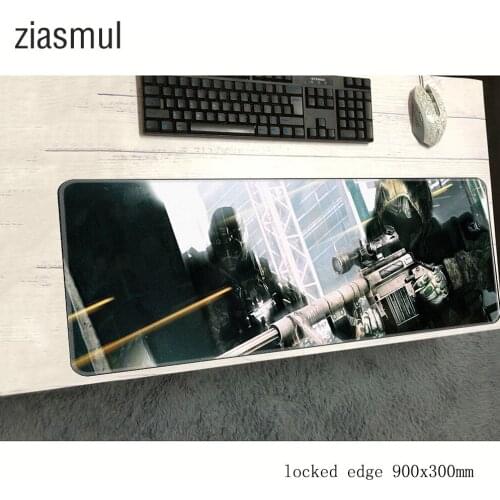 Ziasmul warface mouse pad 900x300x3mm pad to mouse notbook computer mousepad new gaming padmouse gamer keyboard mouse mats