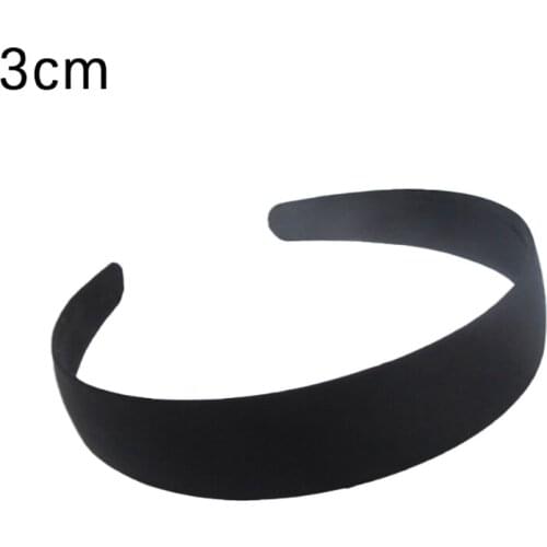1pcs Black Simple Wide Headband 1.5 2 2.5 3 4cm Girl Women Diy Jewelry Material Cloth Headband Semi-finished Hair Acce