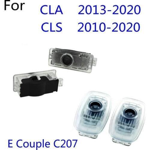 2X Led Car Door Welcome Light Projector Logo Ghost shadow For Mercedes Benz CLA AMG c117 c118 w118 CLS C257 W257 2010-2020 2018