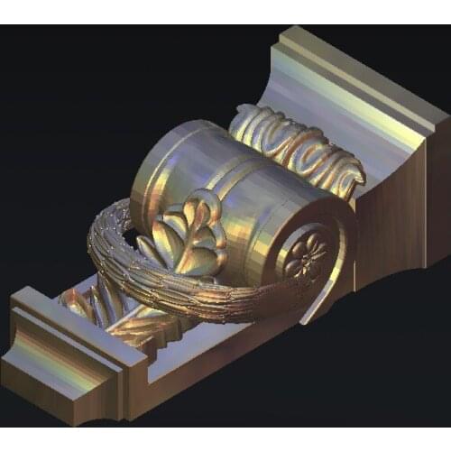 Furniture 4 axis STL relief file model for cnc router engraving cutting carving type3 artcam aspire M288-9