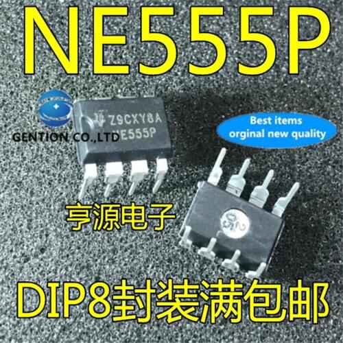 50Pcs NE555 NE555P DIP-8 Timer time base circuit IC in stock 100% new and original