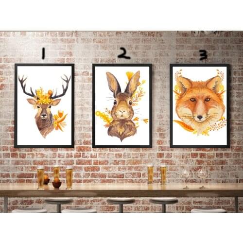 5D DIY Diamond painting fox rabbit 3D cross stitch Rhinestone painting crystal Home Decor pattern diamond embroidery icon dmc