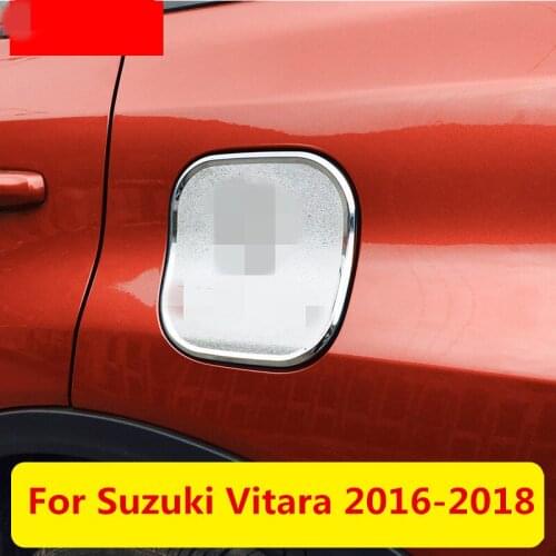 ABS Newest Fuel Tank Cover Gas Lid Filler Cap Metal ABS Exterior decoration Auto Accessories For Suzuki Vitara 2016-2018