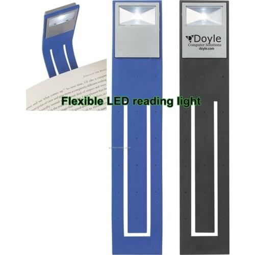 Anjoet 5x Free shipping Black flashlight torch Flexible Folding LED Clip On Reading Book Light Lamp For Reader Kindle +battery