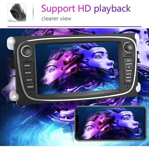 Car Radio 2 Din 7" Multimedia Player For Ford Focus Player DAB GPS Auto Audio MP5 Bluetooth TF USB RDS HD USB Camera Car Player