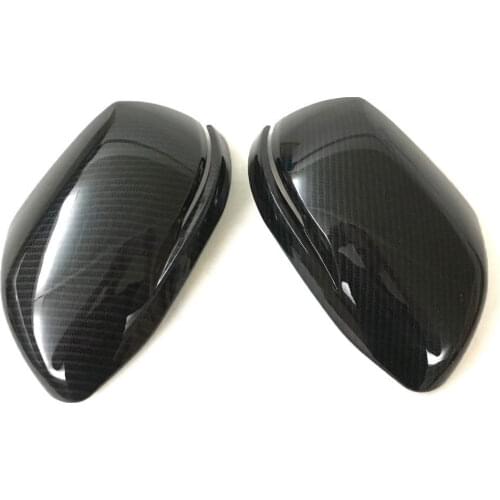 BBQ@FUKA Carbon Fiber Style Car Wing Side Rear view Mirror Cover Trim Car Exterior Decoration Trim Sticker for Honda CRV 2017
