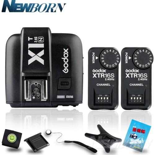 Godox X1T-N TTL 2.4G Wireless Trigger for Nikon+2x XTR-16S Flash Receiver for V850 V860C V850II V860IIC V860N V860II-F V850II