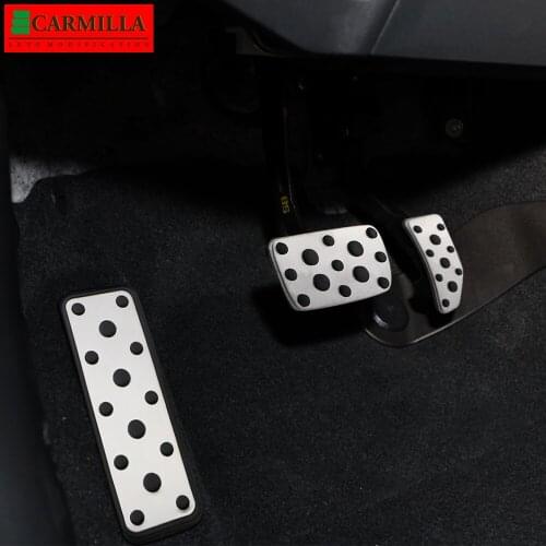 Carmilla Car Pedals Kit for Subaru Forester 2018-2021XV 2017-2021 Impreza 2015-2021 Gas Brake Pedal Restfoot Pedal Covers