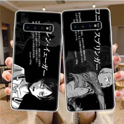 Attack On Titan Anime Phone Case For Samsung Galaxy A71 A70 A51 A50 A41 A40 A30 A21 A20 A11 A10 M30 E S A9 A8 A7 A6 A01 Plus Cov