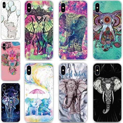 Elephant Back Cover For Alcatel 3 3L 3V 3X 1 3C 1C 1X 1V 1S 2019 Soft TPU Case For Alcatel 1SE 1S 1V 3L 3C 1A 1B 2020 Phone Case