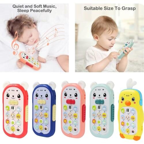 Kids Toy Phone Baby Early Educational Learning Electronic Telephone Cartoon