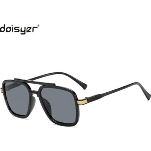 Daisyer 2020 new polaroid PC flat mirror simple square frame fashion sunglasses