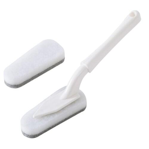 E belt handle sponge cleaning brush bathtub tile brush kitchen decontamination pot brush plain floor brush