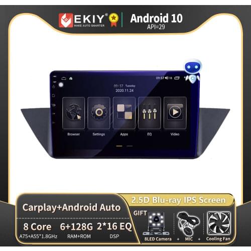 EKIY 6G 128G IPS DSP Android 10 For BMW X1 E84 2009 2010 2012 2013 Car Multimedia Player Navi GPS Stereo Radio Tape Recoder 2din