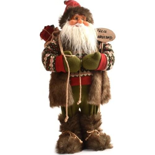 Electric Santa Claus Dancing Decoration Model 30cm/45cm/60cm/90cm Christmas Decorations Doll Christmas atmosphere