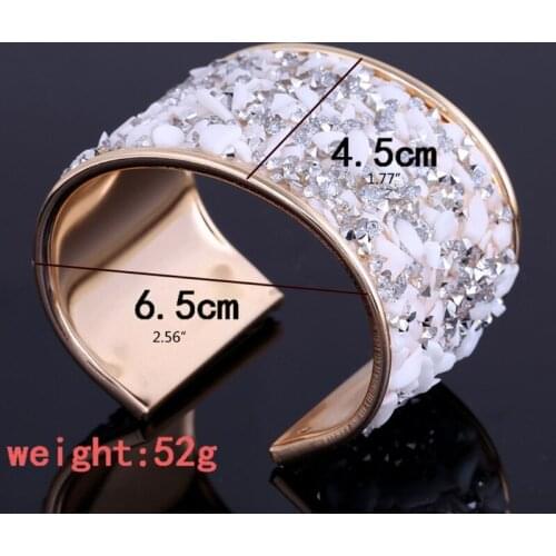 European Bohemian Metal Zircon Bracelet Declaration Wedding Bracelet Metal Retro Bracelet Adjustable Jewelry for Women A5KE