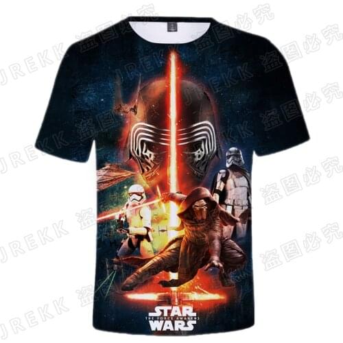 Star Wars T Shirt Foe Men Casual Short Sleeve 3D Printed Kids Tee Shirts Oversized Harajuku Style Women Clothing