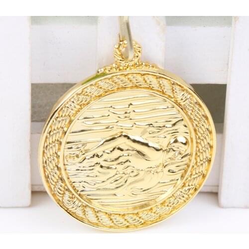 Swimming medal School game Medal Gold Silver Bronze Motion, Honor Communication Ability/self-confidence Developing 5.0 cm