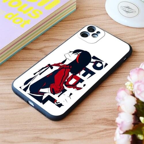 For iPhone Kill La Kill Rebel Ryuko Print Soft Matt Apple iPhone Case 6 7 8 11 12 Plus Pro X XR XS MAX SE