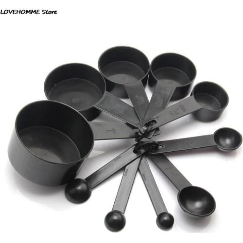 New Arrival 10pcs Plastic Measuring Spoons Cups Tablespoon Set Tools For Bakeware Coffee
