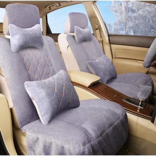 New Keep Heated Car Seat Covers Winter Universal Plush Cushion Cover For Car Seat Protector All Car Grant Non-slip Seat Cover