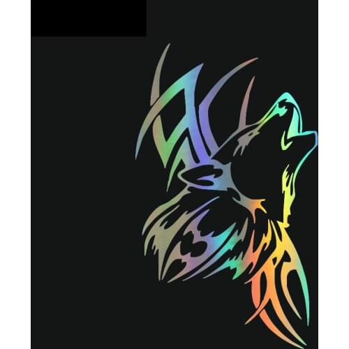 Personalized Tattoo Wolf Car Bumper Sticker Pvc Fashion Auto Motorcycle Art Pattern Decorate Exquisite Decals 15cm*9cm