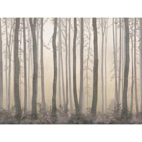 CJSIR Custom Nordic Forest Woods Landscape Wallpapers for Living Room Background Wallpaper Sofa Bedroom Decor Wall Stickers