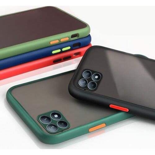 Shockproof Armor Matte Case For Oppo Realme X2 XT Hard PC Cover For Oppo Reno 4SE 4 3 Pro Silicone Bumper Phone Cases