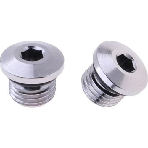 Scuba Diving Regulator LP Port Plugs & Sealed O-ring - 3/8" (Qty of 2) - Strong 316 Stainless Steel
