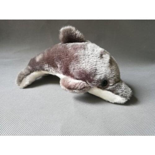 About 20cm gray dolphin plush toy,soft doll baby toy birthday gift h2140