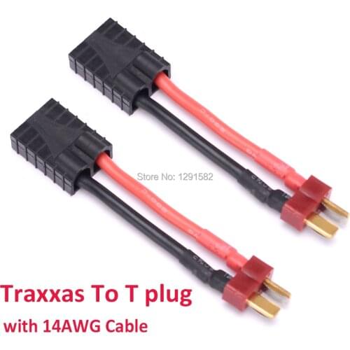T plug Deans to TRX Male Female Adapter Connector Fit For Traxxas RC Battery