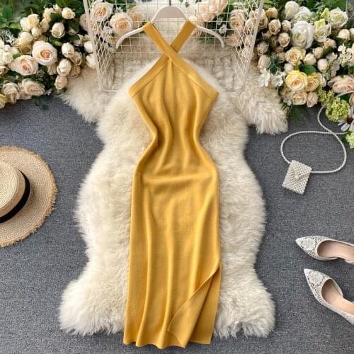 Teeuiear Summer Knitted Dresses