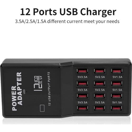 Charging Station with 12 Ports USB Charging Dock USB Charger of Universal Compatibility Charging Station for Family/Office Use