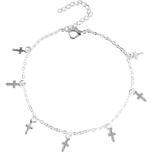 Stylish Jewelry summer Small Box Womens feet Chain Ankle Bracelet Barefoot Sandal Beach anklets Foot Leg bracelets for women