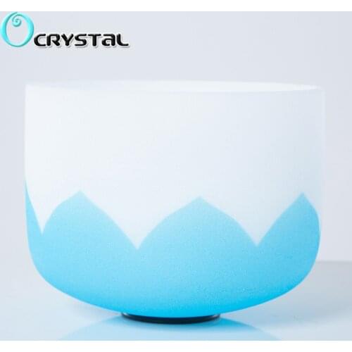 10inch Lotus G Throat Chakra Quartz Crystal Singing Bowl Meditation and Healing