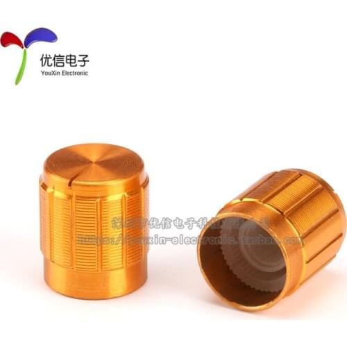 15pcs/Potentiometer knob 15*16.5 Rotary switch Volume adjust Knob hat Gold/Silver