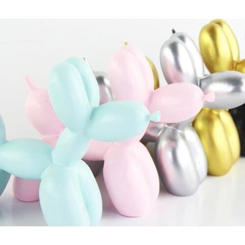 50pcs Decorate Dog Balloon Craft Baking Cake Pure Color Resin Decoration Delicate Gift Lovely Hot Sale WB126